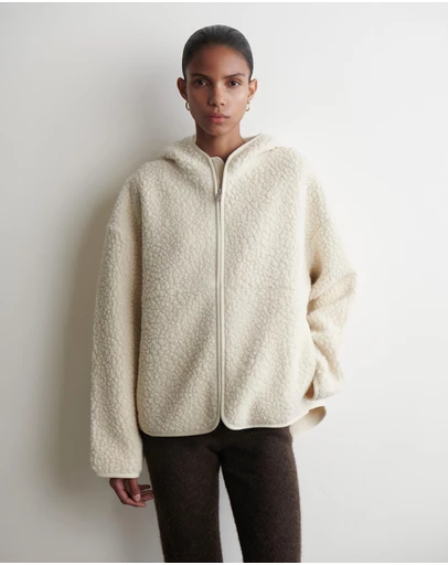 COS - Hooded Teddy Jacket