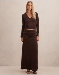 Forever New - Arabella Flute Maxi Skirt