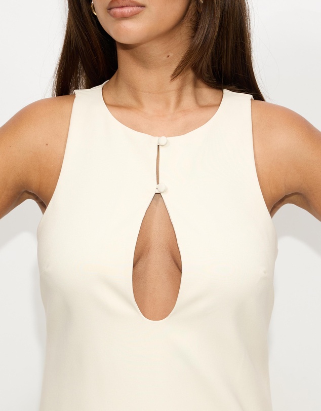 Dazie - Daybreak Keyhole Mini Dress