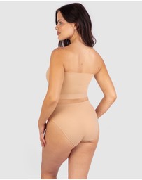 B Free Intimate Apparel - Sleek Bandeau Top with Silicone Bra Pads (A-B- C-D-DD) Cup