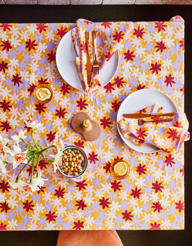 Mosey Me - Crimson Floral Napkin Set