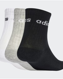 adidas Performance - Linear Kids Crew 3 Pairs Per Pack Socks