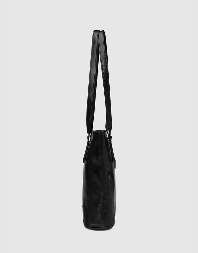 Florence - The Amelia Black Leather Tote Work Bag