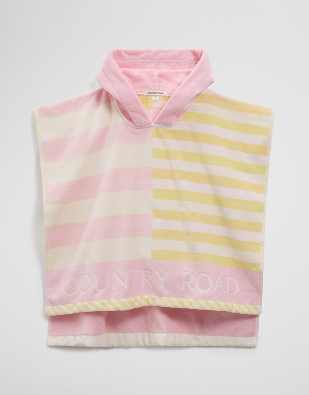 Country Road - Stripe Swim Poncho