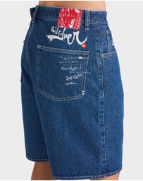 Quiksilver - Mens Impaired Baggy Denim Shorts