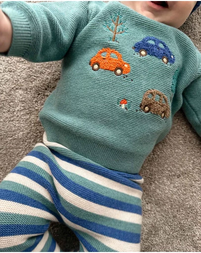 Purebaby - Woodland Jumper -Kids-Babies