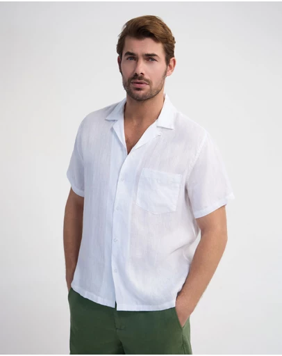 Oxford - Griffin French Linen Short Sleeve Shirt