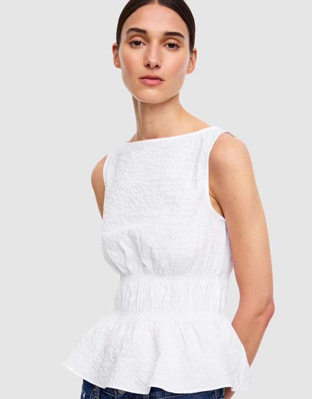 ARKET - Seersucker Smock Top