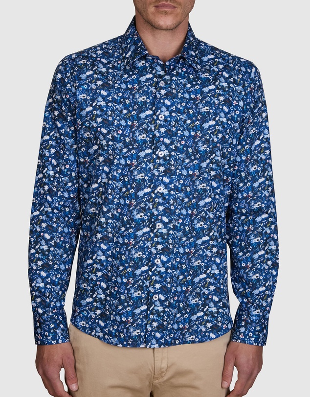 Abelard - Odori Print Slim Fit Shirt
