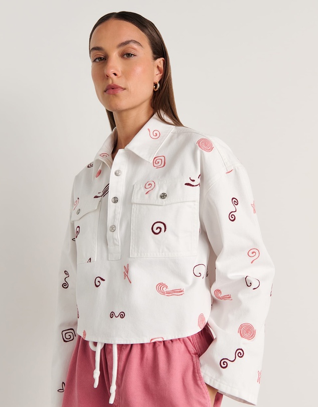 Jag - Bowie Crop Shirt