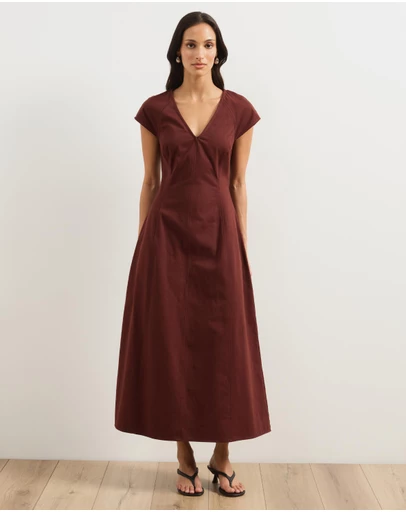 Atmos&Here - Sofie Chambray Midi Dress