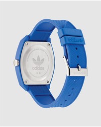 adidas Originals - Project Two Analogue 38mm Black Dial and Blue Resin Strap