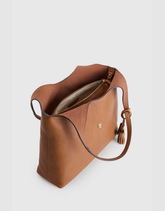 Evity - Maisy Leather Tassel Tote Bag