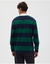 AERE - Striped Rugby Polo