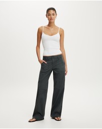 Cotton On - Lexi Low Rise Utility Pants