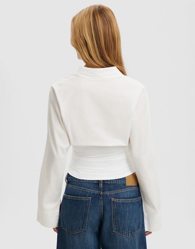 Cotton On - Drew Rouched Long Sleeve Shirt