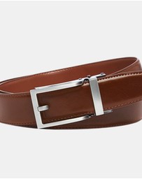 Buckle - Hamilton. Australian Made Auto Leather Belt. 35mm width.