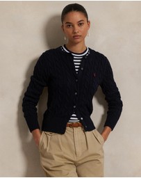 Polo Ralph Lauren - Cable-Knit Cotton Crewneck Cardigan