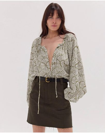 Olive & White