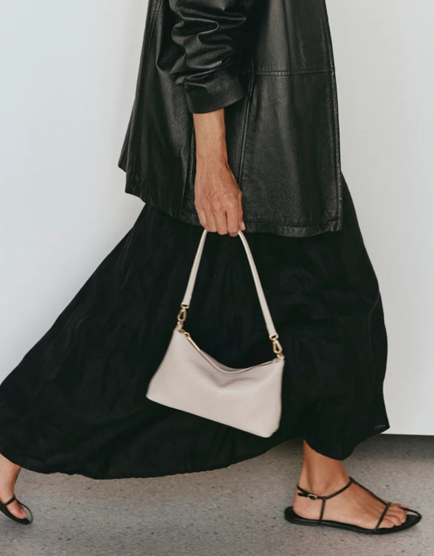 VESTIRSI - Ashley Ivory Leather Crossbody Bag