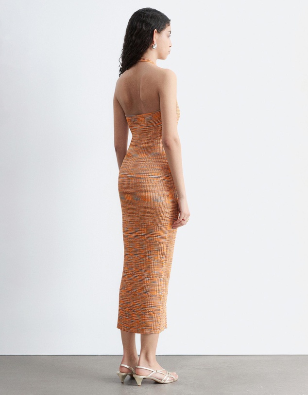& Other Stories - Spacedye Halterneck Midi Dress