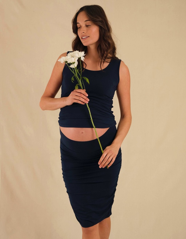 Bamboo Body - Ruched Bamboo Skirt