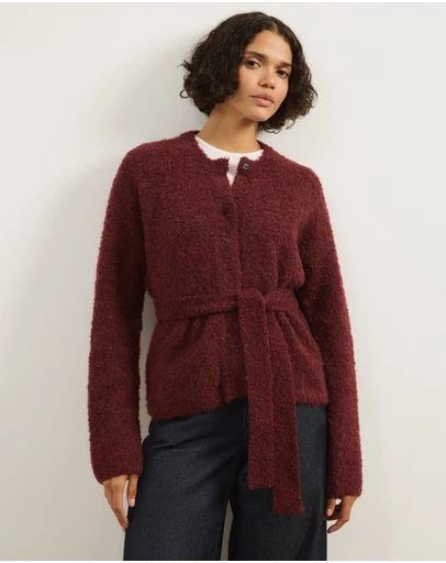 Atmos&Here - Jovie Boucle Knit Cardigan