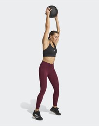 adidas Performance - 3 Stripes Studio All Me 7/8 X-Over Leggings Womens