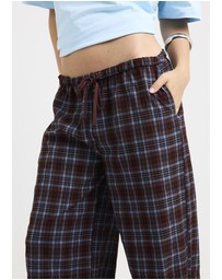 Subtitled - Clio Plaid Wide Leg Pants