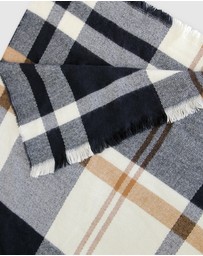 Belle & Bloom - Staten Island Plaid Scarf - Navy