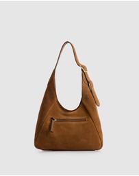 Evity - Alexa Leather Small Suede Hobo Bag