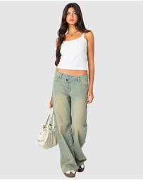 EDIKTED - Emilia ribbed bow tank top