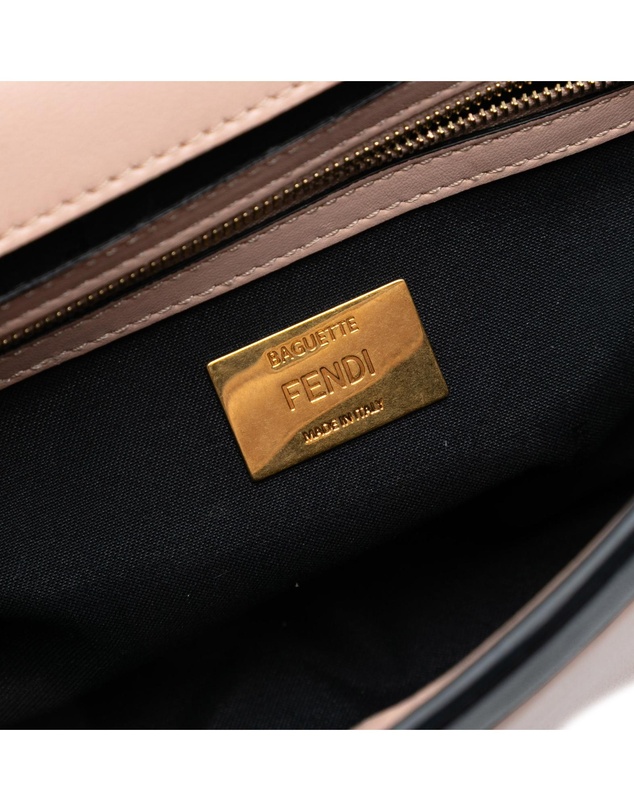 Pre-Loved by Azura Reborn - Pre-Loved Bicolor Leather Chain Midi Baguette