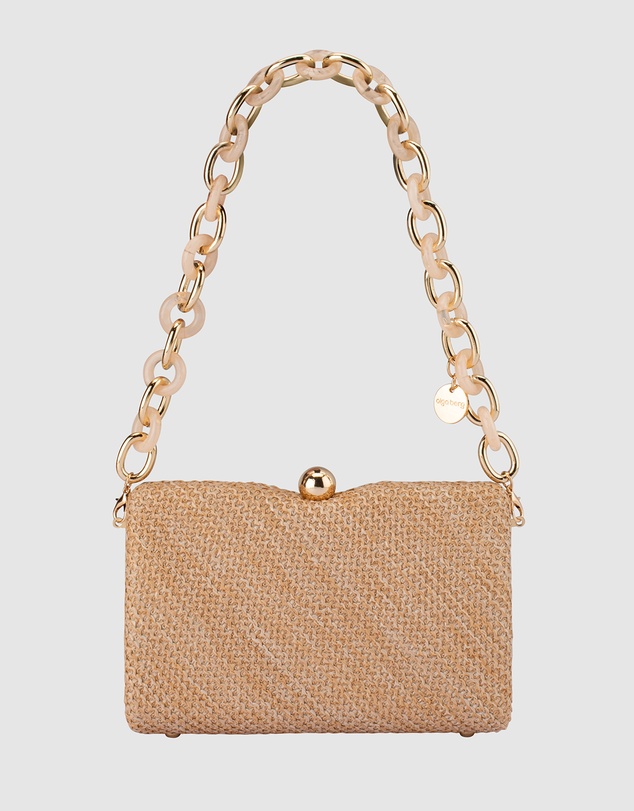Olga Berg - Birdie Textural Handle Bag