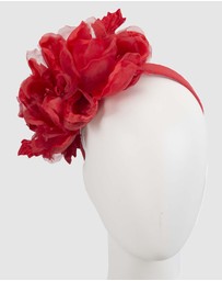Fillies Collection - Large Red Flowers Headband