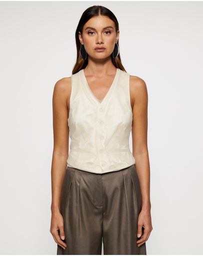 Beige & White