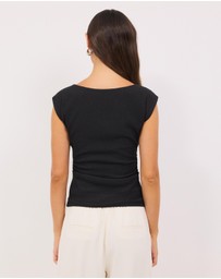 Calli - Hazel Assymetric Jersey Top