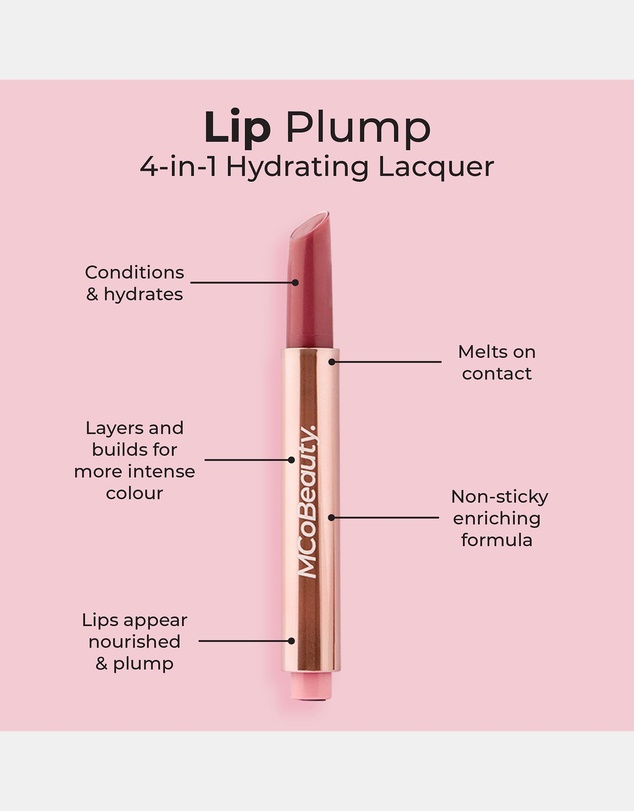 MCoBeauty - Lip Plump 4-in-1 Hydrating Lacquer - Emily (Nude Pink)