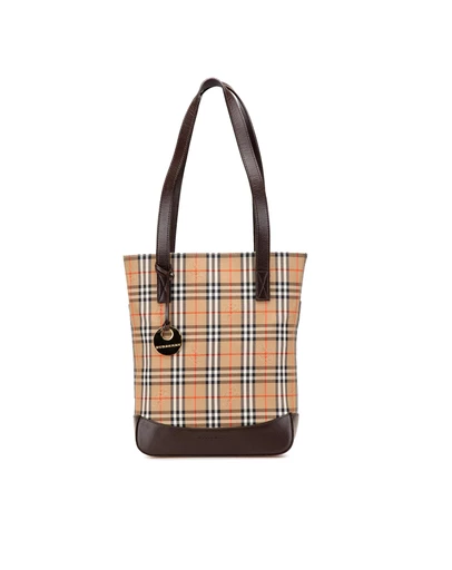 Pre-Loved by Azura Reborn - Pre-Loved Burberry Haymarket Check Canvas Tote