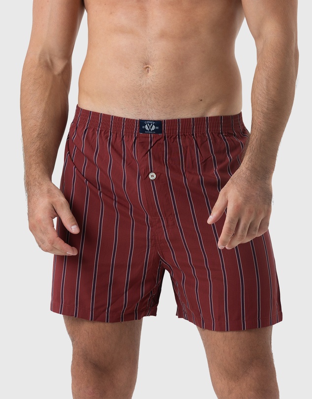Coast Clothing - 2 Pack Bamboo Boxers In Red