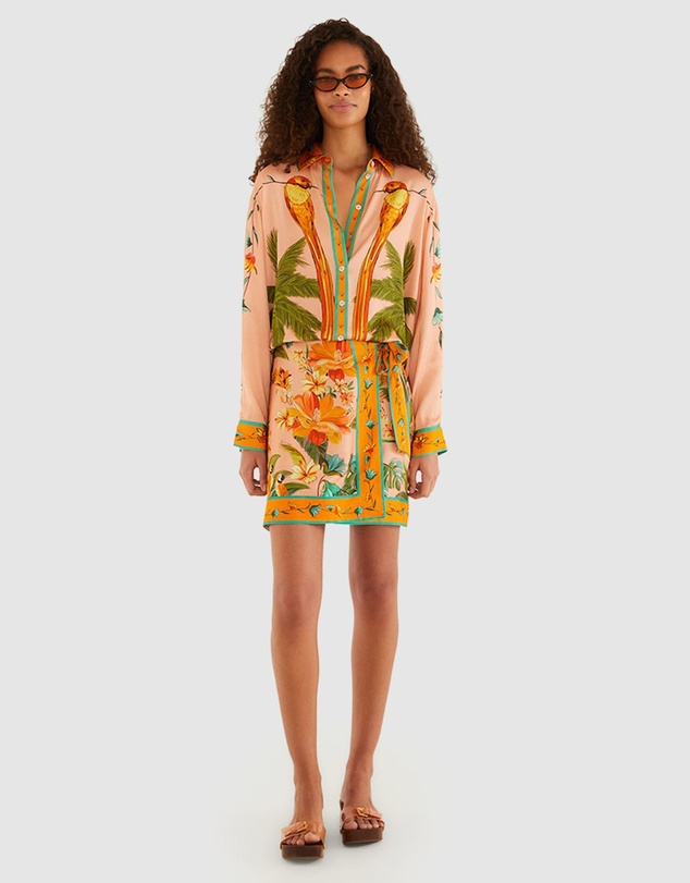 Farm Rio - Birds Mini Skirt