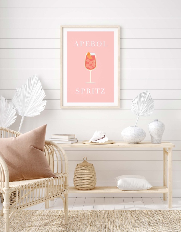Olive et Oriel - Aperol Spritz Art Print