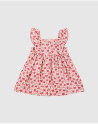 Kynd Baby - Miffy Smock Dress in Berry Check
