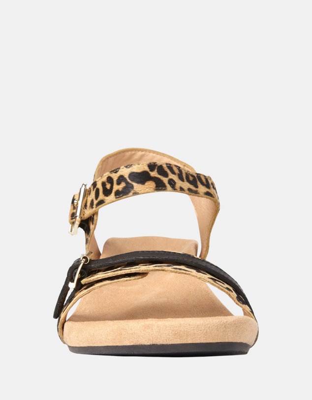 Vionic - Laurie Wedge Sandal - Tan Leopard