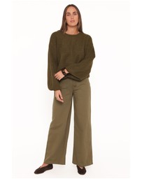 Petal & Pup - Galadriel Drawcord Sweater - Khaki