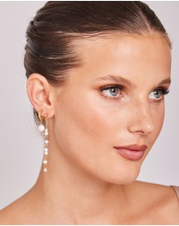 Zoe Olivia - Waterproof Freshwater Pearl Drop Stud Earrings