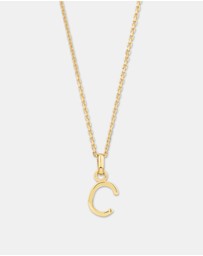 Michael Hill - C Initial Pendant in 10kt Yellow Gold