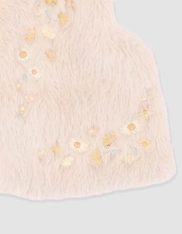 Bebe by Minihaha - Winnie Emb. Faux Fur Vest