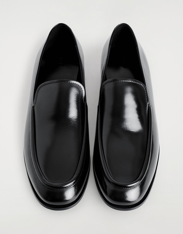 COS - Polished-Leather Loafers - Women's