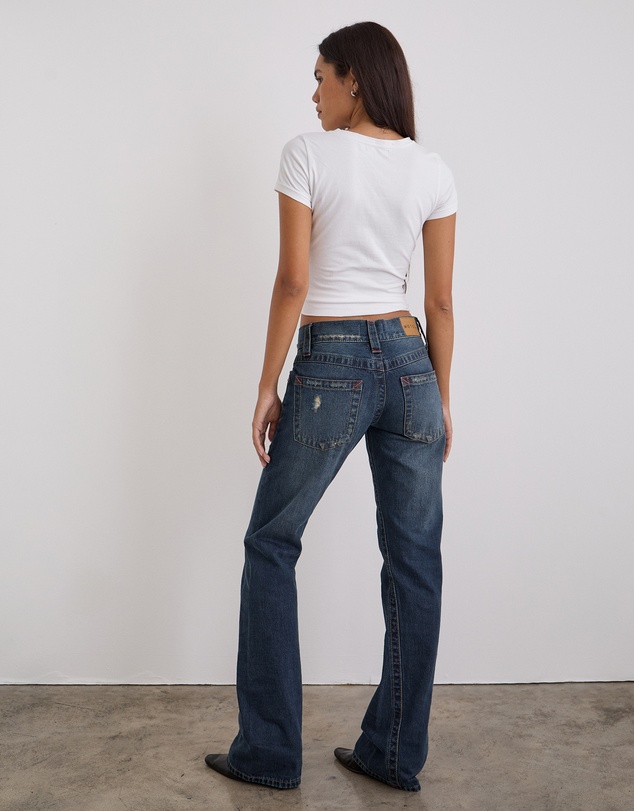 Motel Rocks - Low Rise Seam Jeans